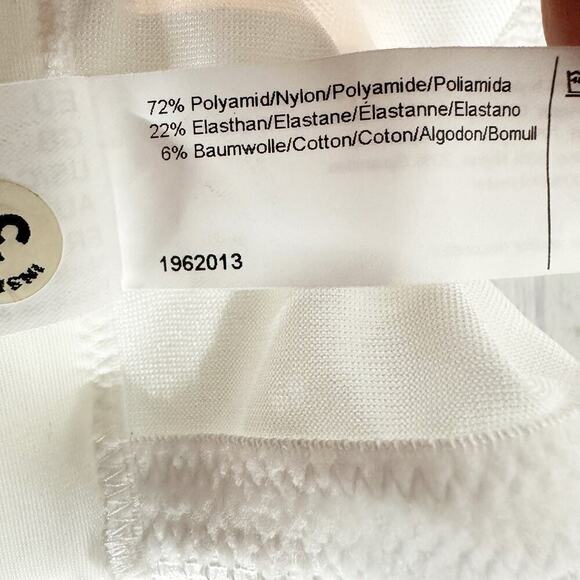 Amoena Rebecca Soft Bra White 0806 Size 44B Wireless Mastectomy Bra - Picture 6 of 10